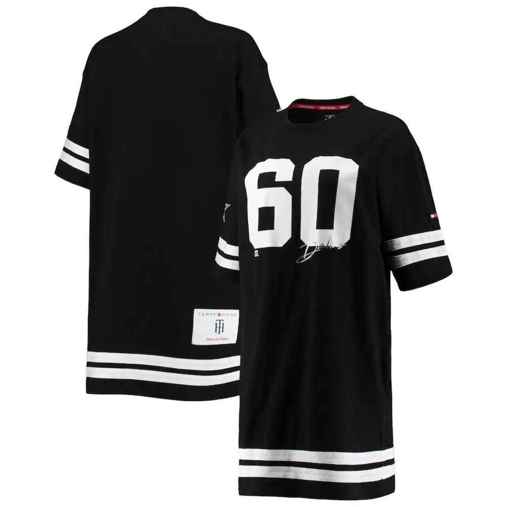 Black Tommy Hilfiger Dallas Cowboys NFL Half Sleeve Dress
